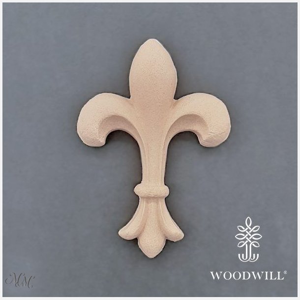 Woodwill - fleksibel tr� ornament - Fransk lilje - Motiv 1