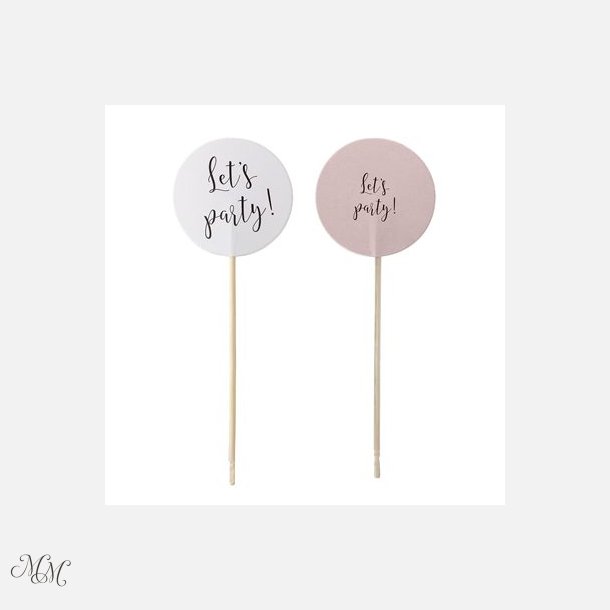 Deko Stick - Rosa - Papir