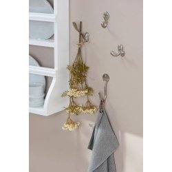 Blomsterstilk - Hvid - 5 sk�rmblomster 